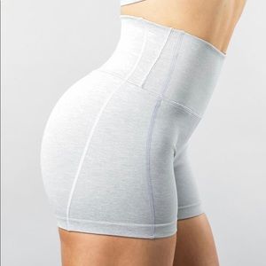 Alphalete revival shorts- cloud grey